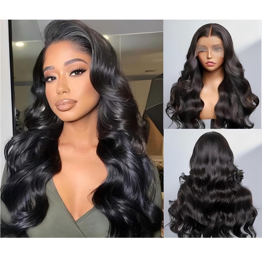 26” 13x6 Full Lace Frontal Wig 220% Density Body Wave HD Transparent Lace Front